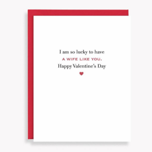 To My Wife Valentine's Day Card