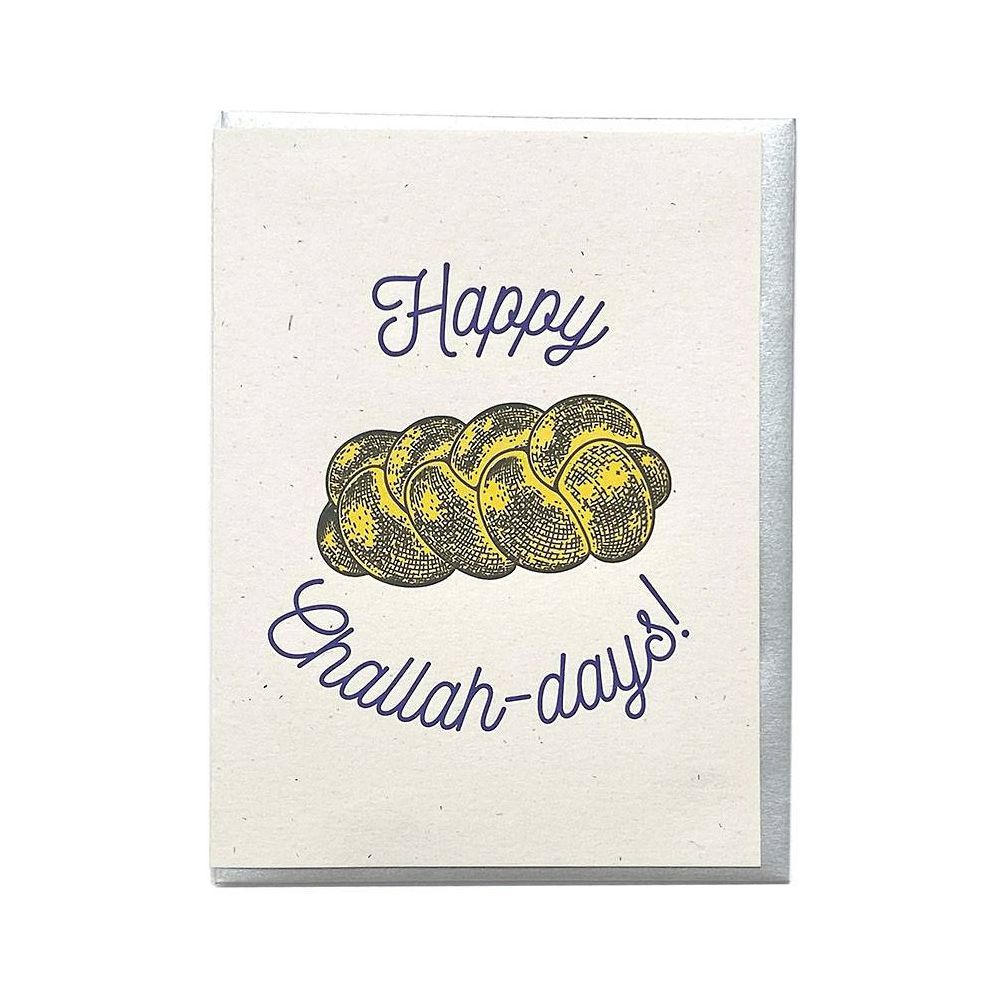 Happy Challah Days Hanukkah Card