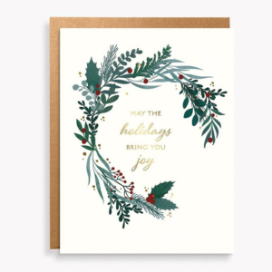 619458335.png Greenery Joyful Holiday Card