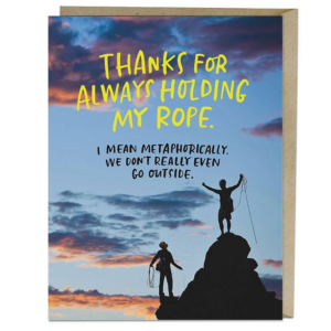619458532.png Holding My Rope Greeting Card