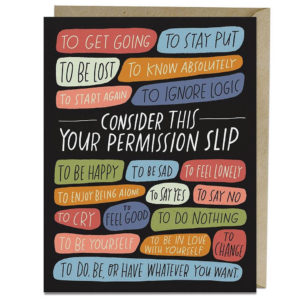 619458711.png Permission Slip Greeting Card