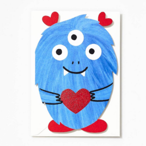 619458825.png Die Cut Love Monster Valentine Card