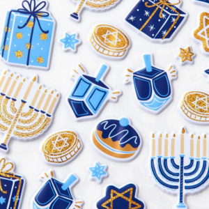 Hanukkah Icons Puffy Stickers