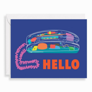 619459233.png Hello Vintage Telephone Greeting Card