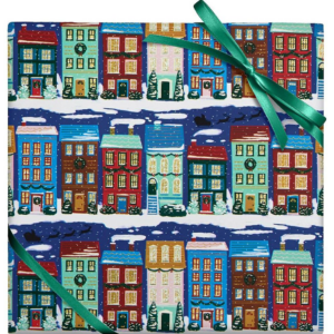 619459252.png Holiday Houses Wrapping Paper