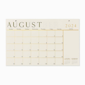 2025 Paper Source Foil 17 Month Blotter Calendar