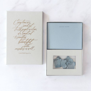 619459715.png Many Thanks Blue Flat Wax Seal Thank You Card Set