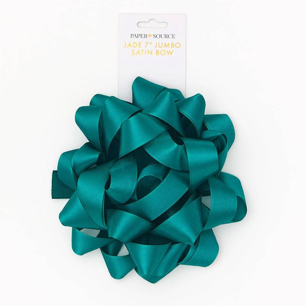Jade Jumbo Satin Bow