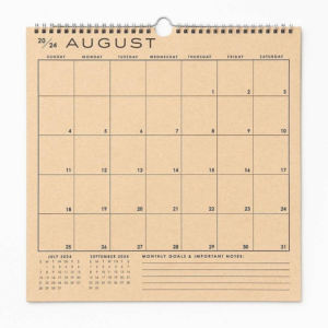 2025 Paper Source Grid 17 Month Calendar