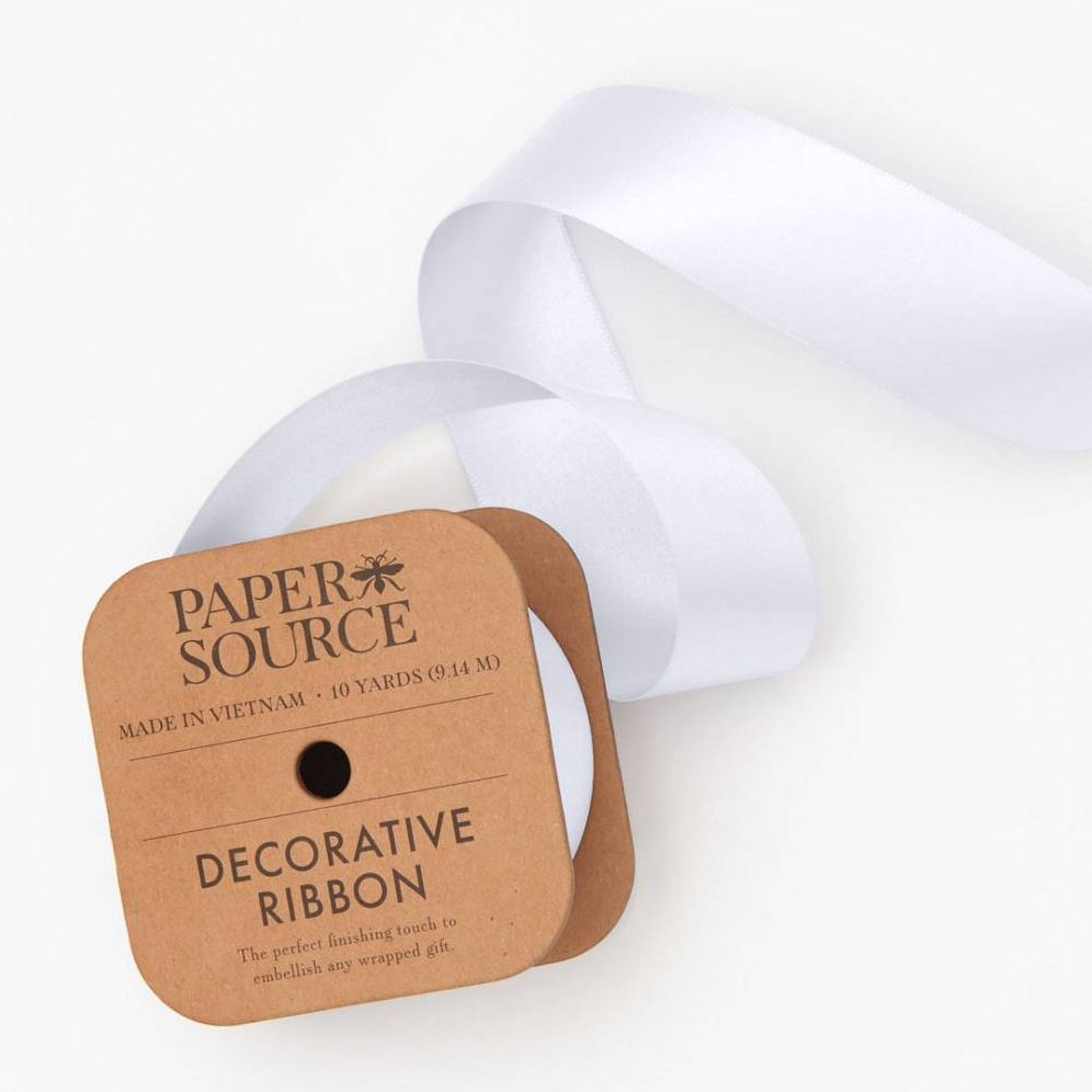 Satin White 1.5" 10 YD