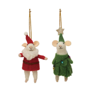 619460284.png Wool Felt Holiday Outfit Mouse Ornament