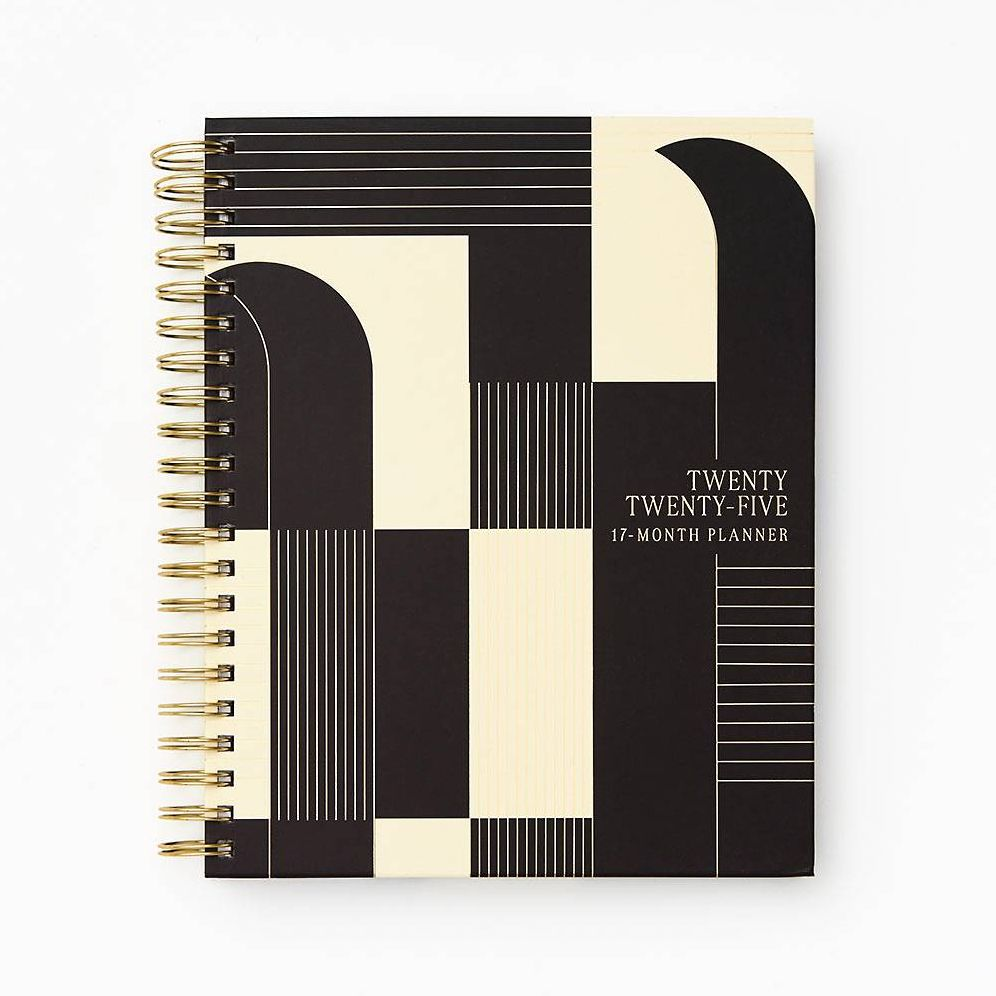 2024-2025 Paper Source Modern Deco Arches 17-Month Hardcover Work/Life Balance Weekly Planner