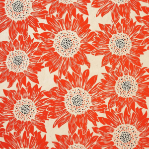 619460976.png Orange Flowers on Cream Handmade Paper
