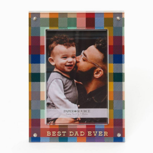 Acrylic Plaid Photo Frame 4" x 6"