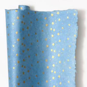 619461088.png Starry Sky On Light Blue Handmade Paper