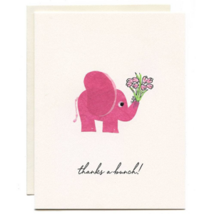 Handcrafted Thanks A Bunch Card