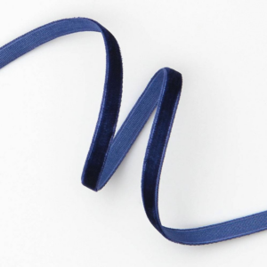 Dark Blue Velvet Ribbon 1/4" 10 YD