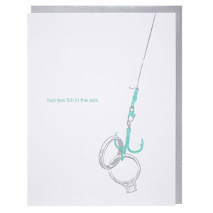 Two Less Fish Engagement Card