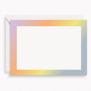 619461302.png Rainbow Gradient Border Stationery Set