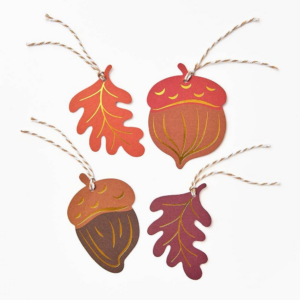 Acorns & Leaves Gift Tags S/8