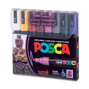 619462405.png POSCA - 5M Size- Dark Color Set