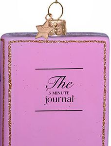 5 Minute Journal Glass Ornament