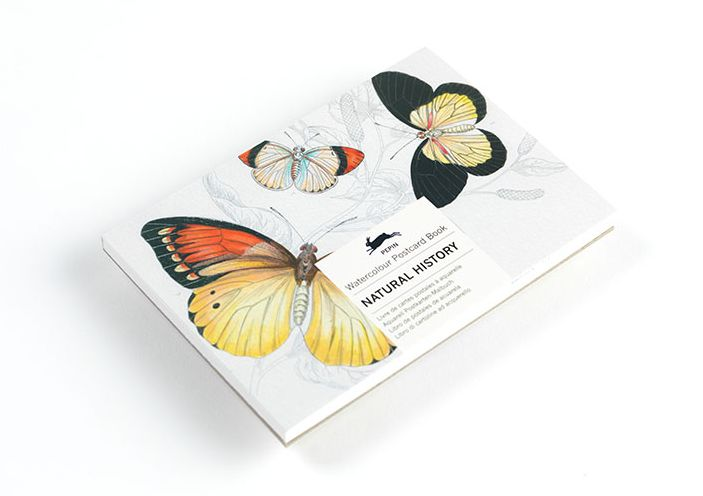 Natural History - Watercolour Postcard Book