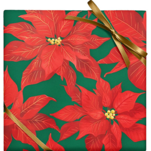 619658678.png Elegant Poinsettias Stone Paper Roll Wrap