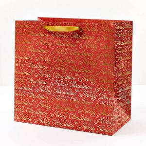 LRG Merry Christmas Script Gift Bag