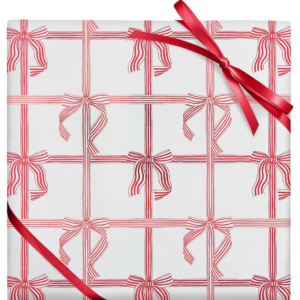 619798103.png Peppermint Stripe Bows Continuous Roll Wrap 10'