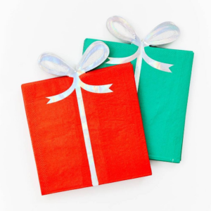 619798111.png Present Diecut Dual Pack Cocktail Napkin S/20