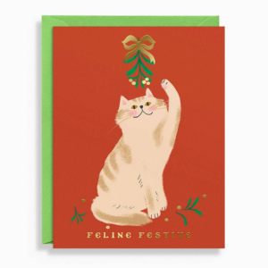 XMAS OFF/FOIL A2 Feline Festive FLD