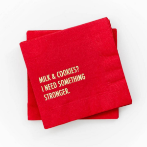 619897700.png Milk and Cookies Holiday Cocktail Napkin