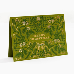 XMAS LTR/FOIL A6 Botanical Bells FLD S/10