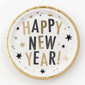 Happy New Year Plate 9" S/10