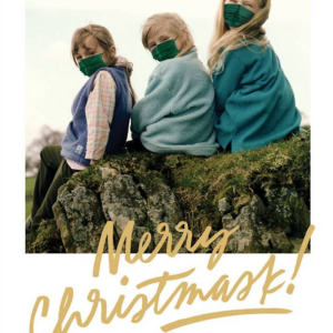 Gold Cheer Holiday Photo Card
