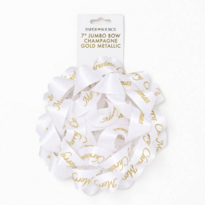 620361744.png Jumbo Merry Christmas Bow 7"