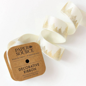 Cream Forest Ribbon 1.5¿ 10YD