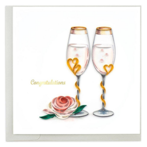 WED Quilling Wedding Toasting Flutes