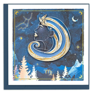 Quilled Zodiac Collection - Virgo Greeting Card