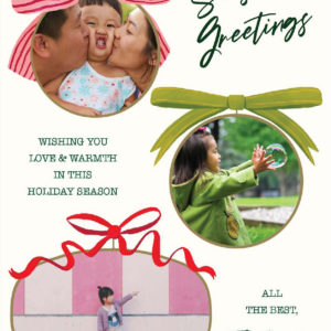 Bows and Baubles Holiday Photo Card
