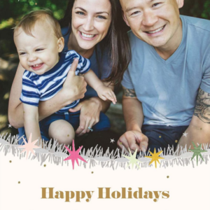 Tinsel Garland Holiday Photo Card