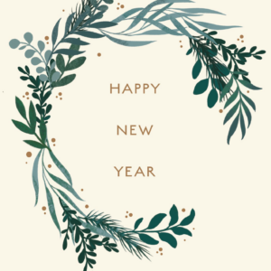 Botanical New Year Photo Card
