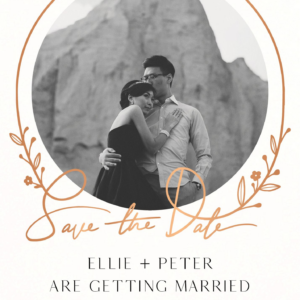 Auréole Foil Save the Date Card