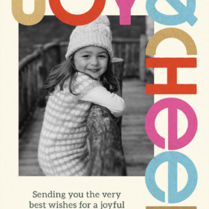 Colorful Cheer Holiday Photo Card