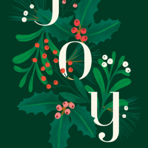 Joy Botanical Holiday Photo Card