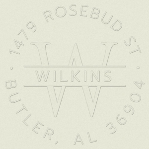 Return Address Embosser - Circle Monogram