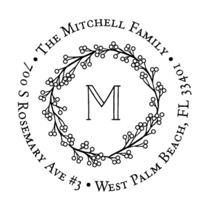 620577153.png Monogram Wreath Custom Stamp