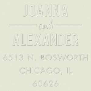 Return Address Embosser - Playbill