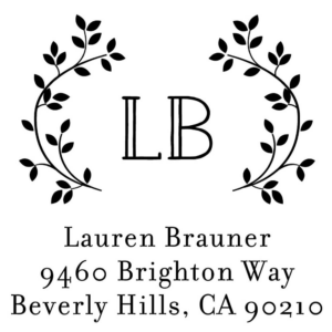 Vine Frame Custom Stamp